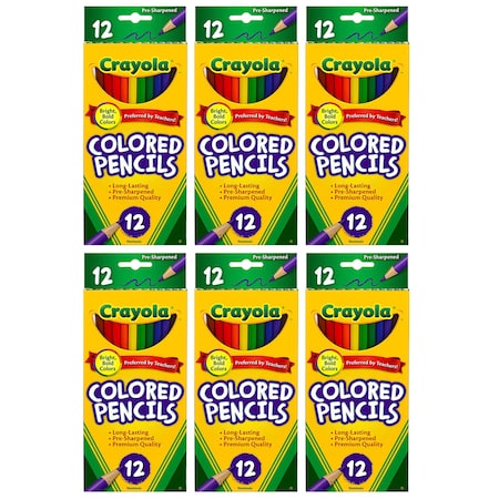 Crayola Colored Pencils, PK72, Recommended Grade: K+ BIN4012